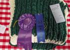 Sarah Northington, Newcastle FFA Senior Division Grand Champion Textiles Crochet Photo by Will Sadler