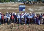 First State Bank employees and board members gathered at the construction site in Graham to celebrate the groundbreaking on a new, 14,000-squarefoot bank building at 1501 Fourth Street. The new buildilng will provide more room as the locally focused bank