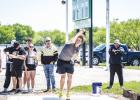 NHS Bobcat Jayden Hemby moves on to Regionals in shotput.
