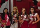 HC Queen Nominees - Senior girls chosen as nominees for Homecoming Queen include (l-r) Allison Alvarado, Bradi Bowers, Rai Bond, and Morgan Simmons. Photo by Jaylee Stout