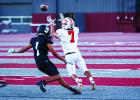 Cub #7 Damian Hernandez WR-LB had a huge game on both sides of the pigskin, chasing down the QB for 4 sacks and 5 tackles for loss in the backfield and 4 receptions for 90 yards. Photo by Will Sadler