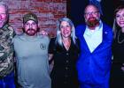 Former Texas Senator Drew Springer joined former Blackwater contractors Dustin Heard of Olney and Paul Slough of Sanger, Texas at an Aug. 17 book signing sponsored by the Olney Enterprise at Hudson’s on Main, celebrating the release of Raven 23: How the