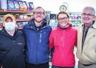Cyclists Hosted by Farmer Visit Stewart’s Food Store in Olney