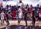 OHS Cub #11 Tucker Cortinez tipped the Cubs off and scored 2 from the outside against the Panthers. Photo by Will Sadler