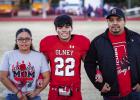 The OHS Seniors from the Cub Football team, POOHS Band and Cheerleaders celebrated Senior Night during the Cubs last football game of the season. The Cubs would not be denied a final victory on their special night beating the Winters Blizzards 35-6. #22 Angel Alvarado was escorted by Dolores Godinez and Vico Alvarado