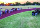The Youth Pastor of Southside Baptist Church, Todd Phillips, offered a prayer during the Senior Sunrise event. Photo by Will Sadler