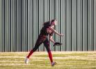 OHS Lady Cub #14 Halee Craven brings confidence and a powerful arm to the starting position of center field this season. Photo by Will Sadler