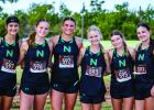 The Newcastle Varsity Ladycats X-Country team fought for every yard and earned a second-place finish at the OHS Invitational. NHS Varsity team: Allison Melton, Camren Mallory, Catherine Youngblood, Greenleigh Moore, Kenzie King, Raelyn Bennett, Reese Ribb