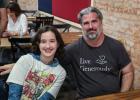 Justin and Isabel Piegat dined at Hudson’s on Main during the candidate meet and greet event. Photo by Will Sadler