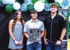 The Coaches’ Award is another top honor presented to Bobcats and Ladycats who exemplify all the traits the coaches look for in athletes on and off the field. This year’s recipients were Kenzie King [L] Keyton Newland [Middle] and Jayden Hemby [R]. Pho