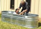 Billy Thompson baptized days before expected death
