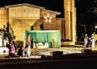Participants young and old take their places each year in the Living Nativity at Cumberland Presbyterian Church, continuing a six-decade Olney tradition that will be celebrated again on Dec. 14. Photo courtesy of Cumberland Presbyterian Church
