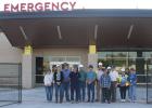 Member of the Olney Hamilton Hospital and Olney Hamilton Hospital Foundation and some medical personnel toured the new hospital on Friday morning, followed by members of the medical staff, as the hospital nears its tentative October completion date. The O