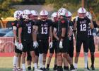 The 2026 Cubs scored their first win of the season at their Homecoming game in a see-saw battle with the Archer City Wildcats in a game that saw the Cubs exhibit growing skill and resilience. Here, players stand and confer during a break in game play at C