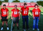 L-R: 70- Brayden Rodriguez, 8- Chris Villalpando, 67- Cade Hope, 66- Case Gray Photo by Will Sadler