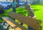 Bench honoring Graham