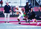 Cub #2 Jamarcus Collins RB-CB is another player who makes his presence felt on both sides of the ball with 4 receptions for 84 yards, 2 touchdowns and 1 interception on defense. Photo by Will Sadler