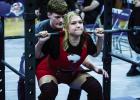Lady Cub Aubree Englishbee returns to the powerlifting team with plenty of experience to share with some of the less experienced teammates. Photo by Will Sadler