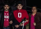 Jose Melchor. Escorted by: Eustaquio Melchor and Margarita Rangel. Activities: POOHS - 3 years, track - 3 years, and Powerlifting - 1 year.