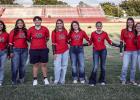 The Lady Cubs Volleyball B team poses with Little Sisters at Meet the Cubs. Photo by Will Sadler