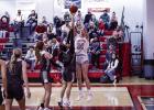 OHS Lady Cubs #20 Natalie Simmons tipped off the Lady Cubs matchup with the Seymour Lady Panthers and led the Lady Cubs in scoring with a powerful offensive showing under the basket. Natalie put up 17 points for the night. Photo by Will Sadler