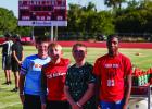 An important position for the Cub football machine is the water boys and managers; that is much more important during the hot days of August. Photo by Will Sadler