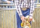 Tucker Hudson of the Olney FFA placed 3rd in the Light Weight, Class 1, Goat Division