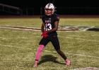 Cub #13 Reggie Williams CB-WR wears pink for Pink Out in support of breast cancer awareness. Photo by Will Sadler