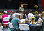 Olney Junior High School Principal and board member Ed Berngen talks about the many contributions The Refuge Christian Community Center has made to the community, churches, and the school district during its 10th anniversary celebration. Photo by Will Sad