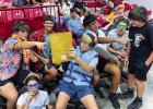 Off-duty Cub football players and other students were on hand to support their Lady Cubs, and having fun goes hand in hand with supporting fellow athletes. Special thank you to Ashley Bint for providing this amazing photo! | Photo by Ashley Bint
