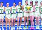The 2024-25 Ladycats team stands proudly for a photo after capturing the Bi-District Championship. #0 Kenzie King, #1 Camren Mallory, #2 Kinsey Hawkins, #3 Kenna Mahan, #4 Evie May, #11 Emma Hawkins, #12 Jayden Ballard, #15 Rae’Lyn Bennett, #22 Mattie D