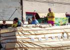 Parade floats at the 27th annual March for Jesus included this depiction of Noah’s Ark built around a pontoon boat. Photo by Will Sadler