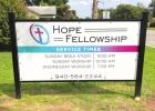 Hope Fellowship Installs Its New Sign