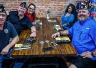 Military and Blackwater veterans came to Olney from all over Texas to support the men of Raven 23 at an Aug. 17 book signing sponsored by the Olney Enterprise at Hudson’s on Main. (L-R): Olney American Legion Vice Commander Eric Loggins, District Zone C