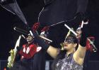 The “Pride of Olney” High School Marching band performs during halftime of last Friday’s football game against  Chico.