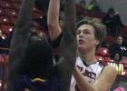 Olney High School senior guard Brent McCorkle sinks a jumper against Munday.