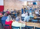 Olney Chamber members gathered at Hudson’s on Main on Thursday, April 16 for their Spring Quarterly Luncheon and to hear from Kaci McKinzie, executive director Virginia’s House about their programs and need for volunteers and donations. Photo by Will Sadler