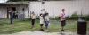Olney American Legion Post 414 had the help of the Olney Cub Scout Troop 414 for their annual flag retirement ceremony on Sunday, the conclusion of National Flag Week. Participants salute as “To The Color” was played, as the flags were retired to the 