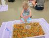 Children ages 4-5 years old explored a variety of sensory stations at Sensory Camp at The Refuge Christian Center in Olney on June 8. The camp was designed to help little ones improve social and intellectual skills. Photo courtesy of The Refuge