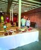 Olney Education Foundation board members Kelly Mahler and Jennifer Lane at the OEF’s open house for the 2025 Texoma Gives fundraiser. The OEF and other Olney nonprofits will be holding fund drives today all over town. Photo by Will Sadler
