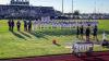 The Cubs Varsity football team line up for their first game in district play at Quanah on Friday, Aug. 28. The team lost to Quanah, 12-35. Photo by Ashley Bint